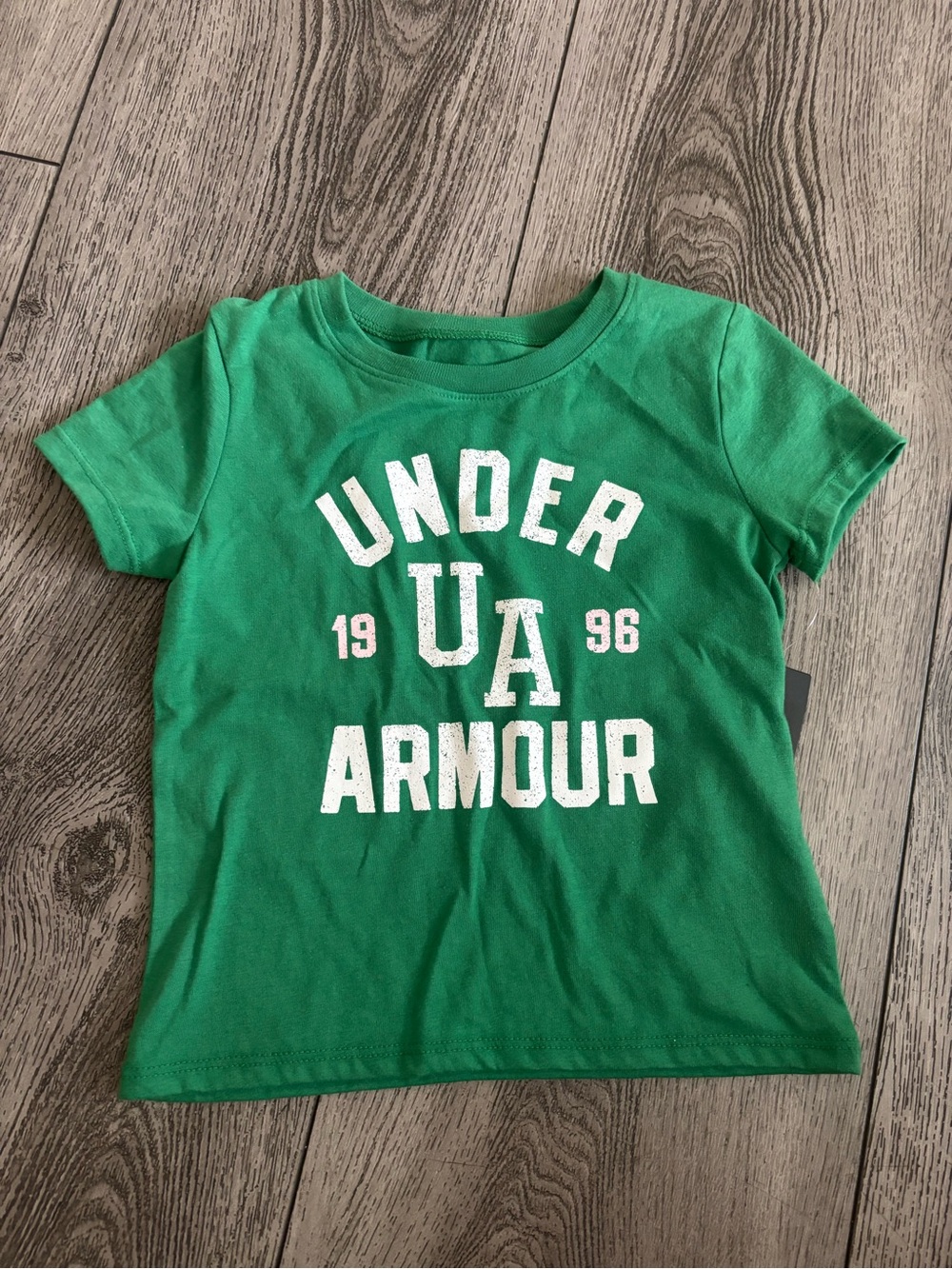 Under Armour Green Kids' Graphic Logo Tee with White Print
